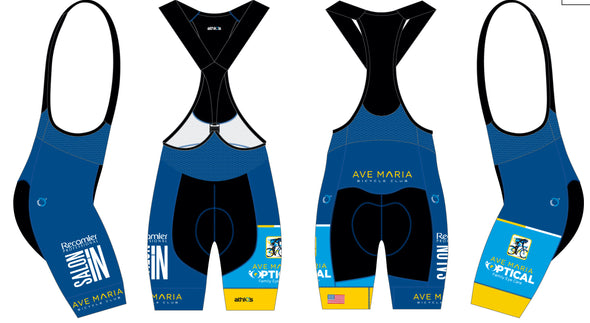 Split-Zero Bib-Short Women's - Ave Maria Bicycle Club