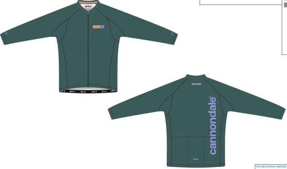 Split Zero Thermal Long Sleeve Jersey Men's - Cannondale