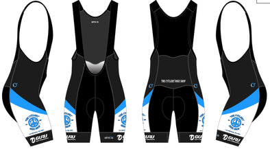 Blue Breakaway Bib-Short Women's - The Cyclery Bike Shop