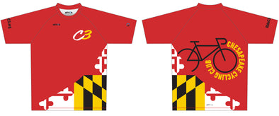 Tech-Tee S/S Fan Shirt - C3 Chesapeake Cycling